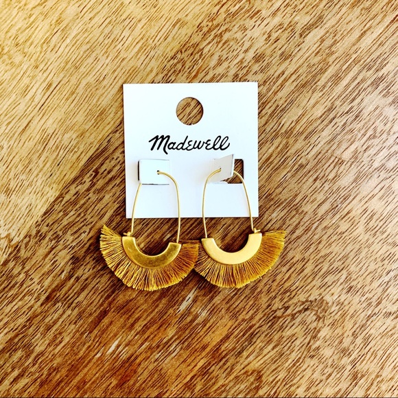 NWT Madewell Arc Wire Fringe Earrings - Picture 5 of 5